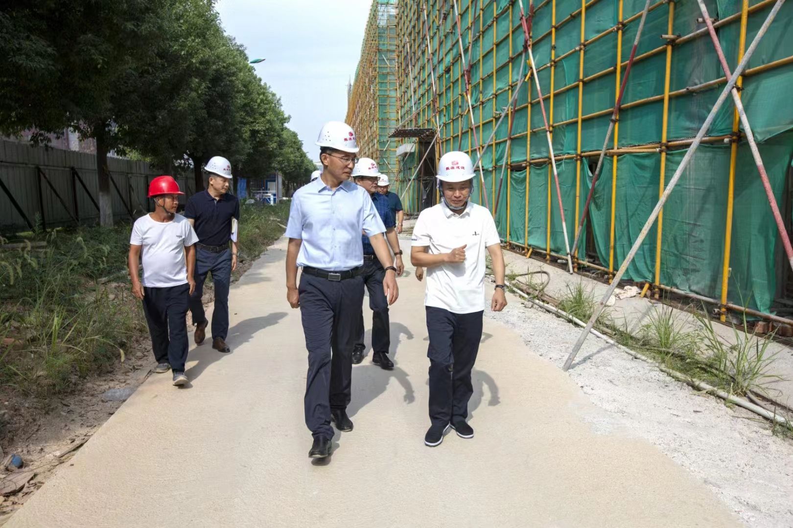 澧縣縣委書記王啟武等一行督導(dǎo)湖南萌恒項目建設(shè)